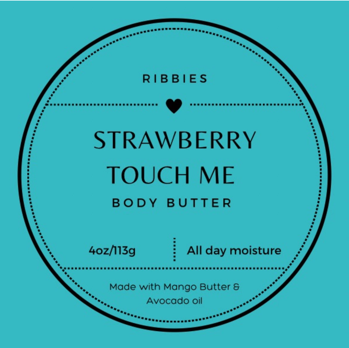 2 Strawberry Touch Me Body Butters 4oz.